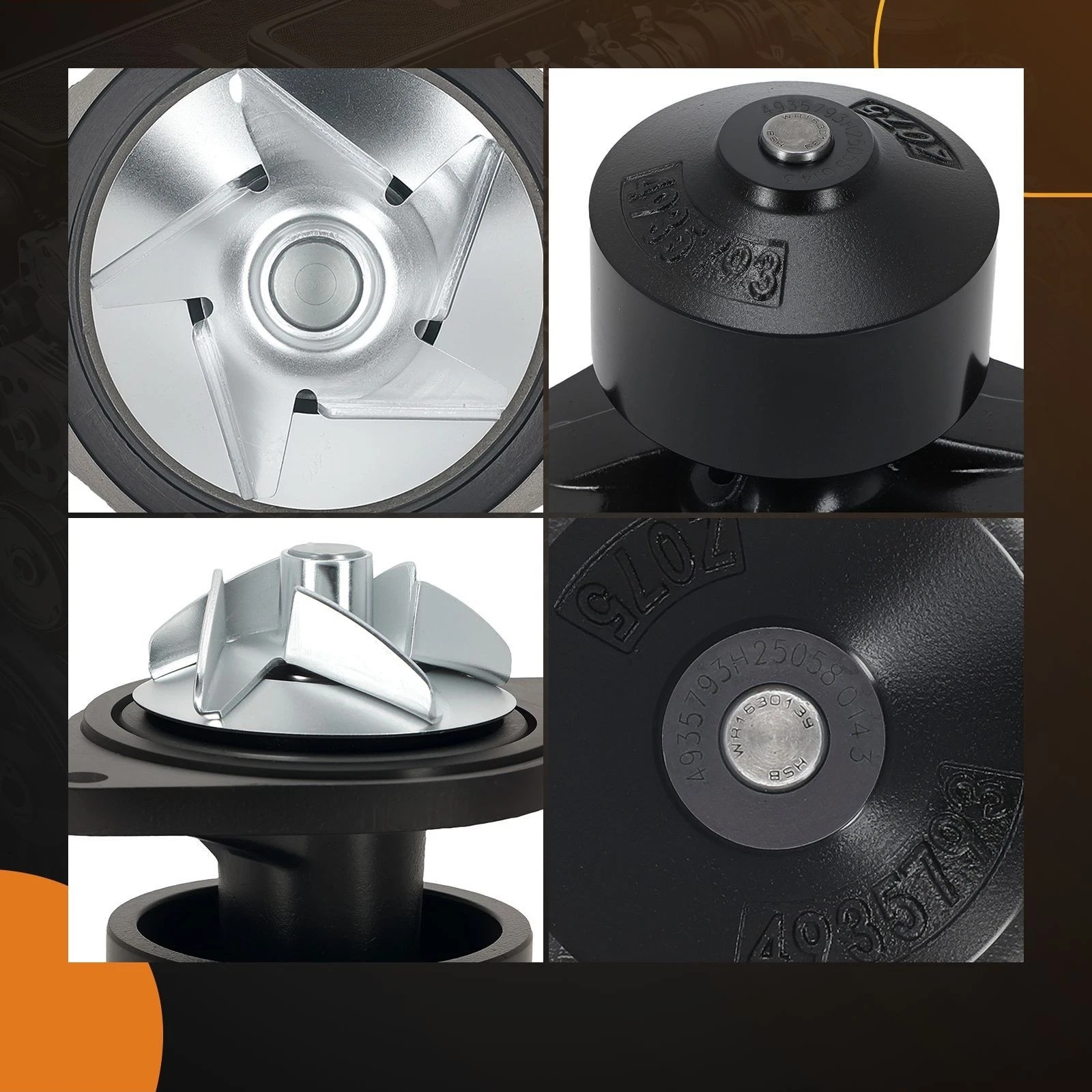 3960342 3913432 WATER PUMP KIT FOR CUMMINS 4BT5.9 6BT5.9 - Image 2